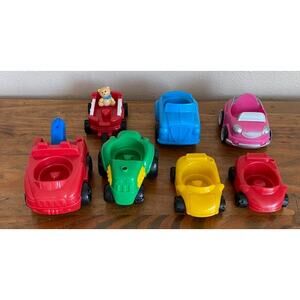 Fisher Price Little People Vehicles ~ LOT of 7 Wrecker, Tracker, etc